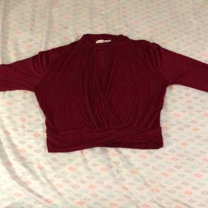 Long sleeve crop top